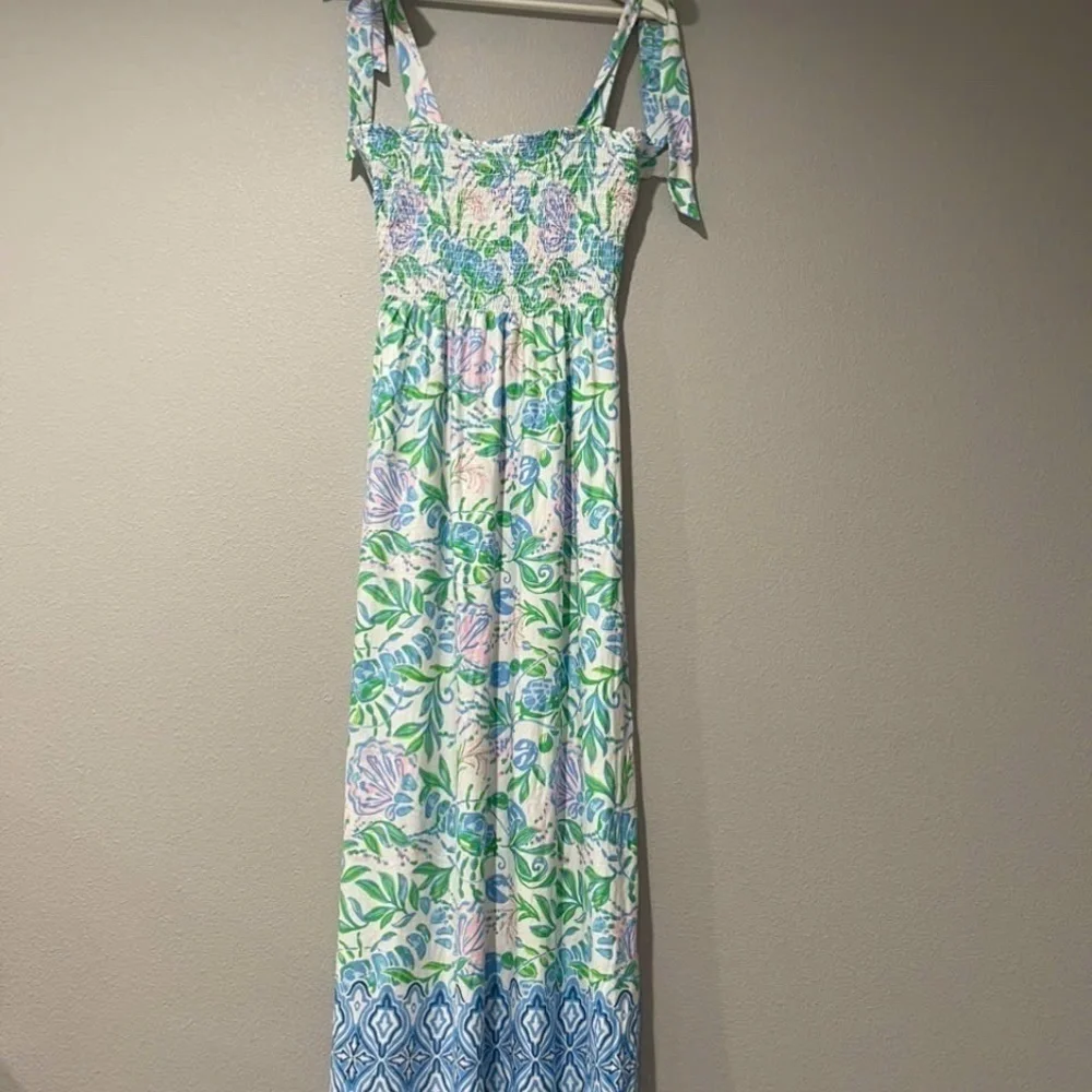 NWOT LILLY PULITZER Kailua Smocked Maxi Dress M L XL - Picture 2 of 5